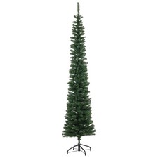 Albero di Natale Slim AVORIAZ Folto, Artificiale, Super Slim e Ignifugo