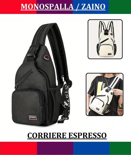 Zaino monospalla uomo donna - zaino,