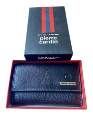 Pierre Cardin Portachiavi uomo  in pelle nera Set Completo Nuovo.