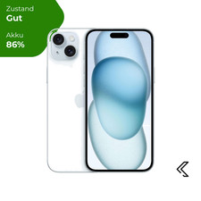 Apple iPhone 15 Plus 256GB Blu, Buono - Ricondizionato, Garanzia 24 Mesi