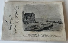 Cartolina Di Posillipo Napoli Animata Con Barche Di Pescatori Viaggiata Fp
