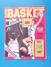 SUPER BASKET 34-1982 PUBBLICITA CANDEGGINA ACE-LARRY BIRD-MALONE-KELLY TRIPUCKA