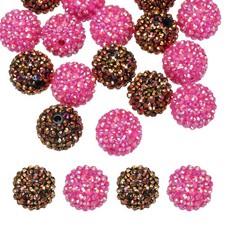 Perline resina strass 20mm per