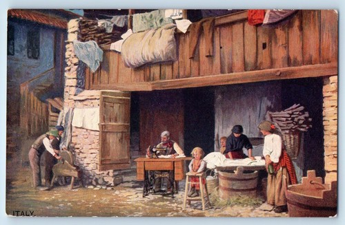 Cartolina antica tavolo - antica,