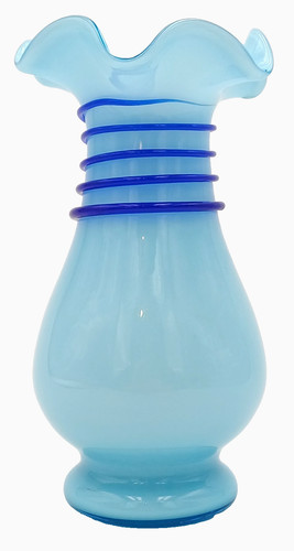Murano glass vaso celeste - celeste, in