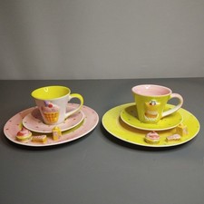 Rara tazza e piattino piatto