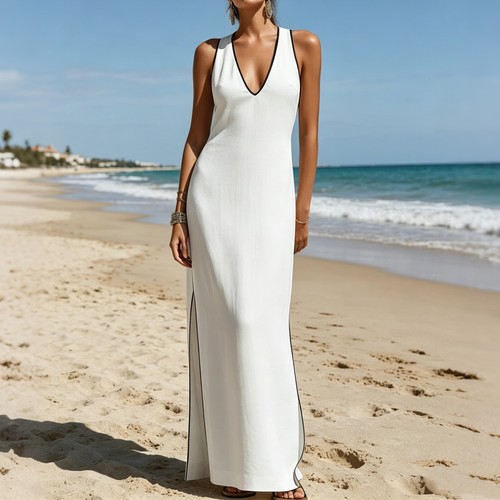 Maxi abito bianco elegante