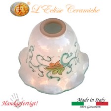 WALL LAMP IN VIETRI KERAMIK DEKORIERTE HAND GRÜN FLORAL Made in Italy handgefert