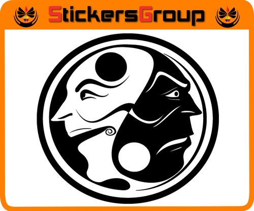 Adesivo yinyang per - yinyang, moto