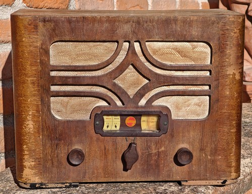 Antica radio valvole philips - radio, a