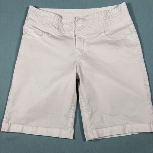 Bermuda guess bianco denim - guess,