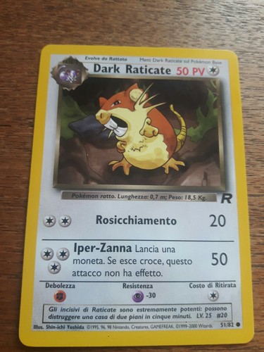 Dark raticate team rocket - raticate,