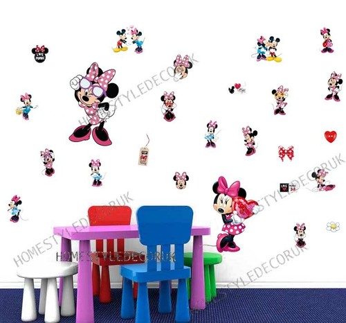 Adesivi murali disney minnie - adesivi,