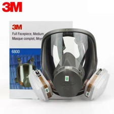 1 SET 3M 6800 M 6001 Protezione Respiratoria Maschera Completa Filtro Taglia:M 