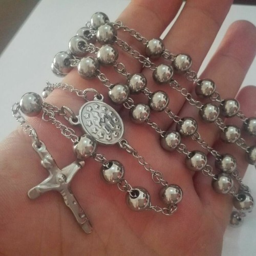Collana uomo grande acciaio
