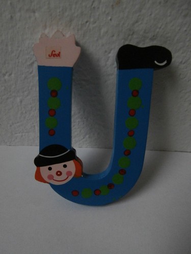 Lettera alfabeto legno - u,