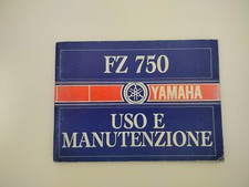 LIBRETTO MANUALE USO MANUTENZIONE ITALIANO ORIGINALE YAMAHA FZ 750 1985