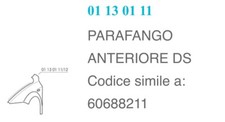 Parafango RHIBO Anteriore Dx