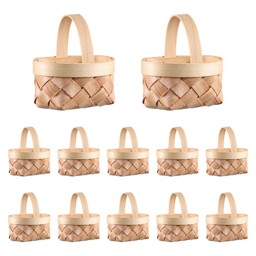 Pezzi cesti miniatura legno - pezzi,