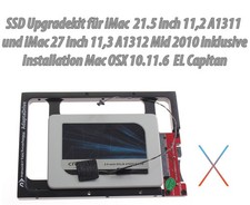 Kit aggiornamento SSD da 500 GB per iMac 21,5" A1311 / iMac 27" A1312 metà 2010 OSX 10.11.6