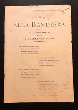 Inno alla bandiera - spartito, di