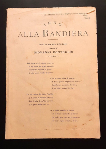 Inno alla bandiera - inno, spartito