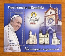 Romania 2019  Viaggio Papa Francesco  congiunta con Vaticano  - Foglietto (a127)