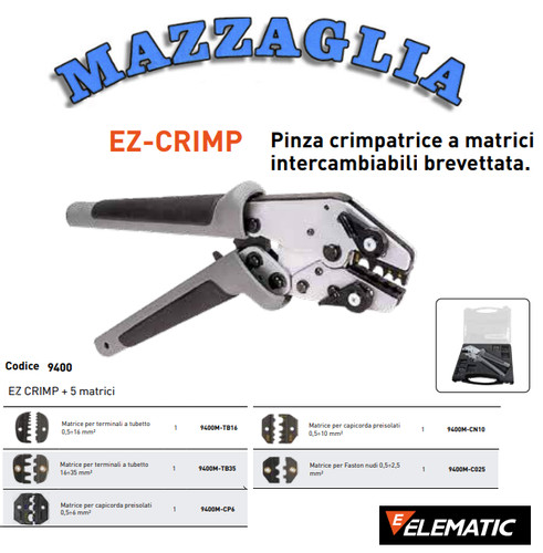 Elematic pinza crimpatrice - pinza, ez