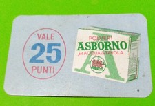 Polveri concorso asborno 3 gobbetti vale 25 punti vecchio cartoncino figurina 