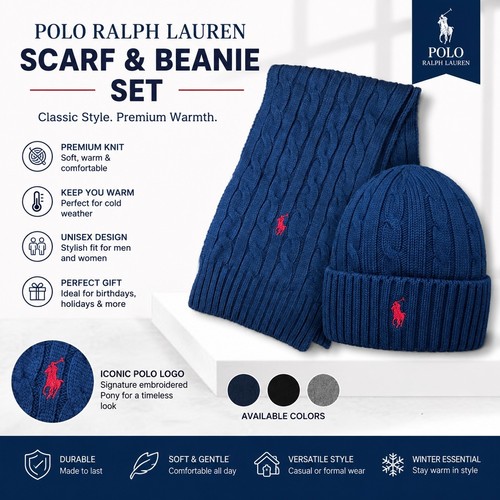 Set cappello sciarpa polo - sciarpa,