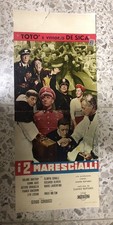 Locandina Cinema Originale I Due Marescialli Totò Vittorio De Sica