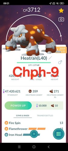 Pokemon heatran lv40 - pokemon, mosse