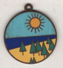 BIBIONE PINEDA VENEZIA MEDAGLIA SMALTI SPIAGGIA CAMPING LIDO (MM.26) #MD340