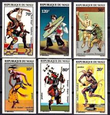 Mali 1972 Danze Tradizionali Musica Costumi Vestiti Maschere Set 6v Imperf MNH/2