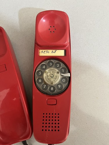 Telefono vintage rosso - telefono,