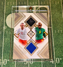 Toppa maglia Futera Masters Sneijder Eto'o DUAL Game Worn 2022 14/24 RARA...