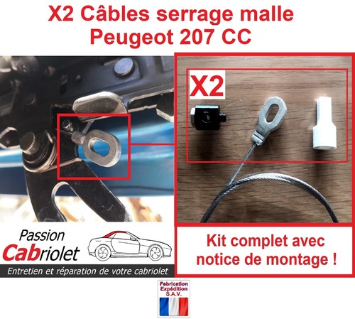 Câble serrage malle toit