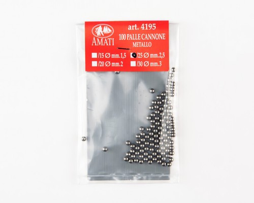 Palle per cannone metallo - in,