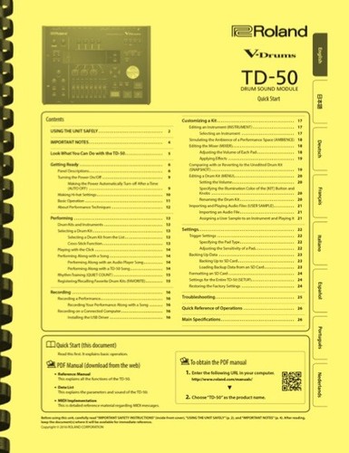 Roland modulo batteria - td-50,