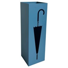 PORTAOMBRELLI NUVIA DESIGN METALLO FERRO QUADRATO CON VASCHETTA SALVAGOCCIA