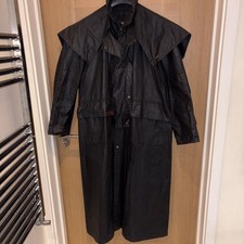 Cappotto equitazione trench nero cerato Driza-Bone originale australiano taglia S 