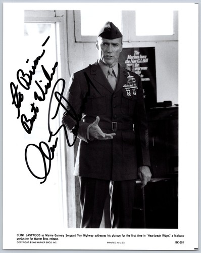 Foto autografata clint - foto,