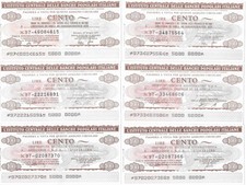 MINI ASSEGNI £. 100 -