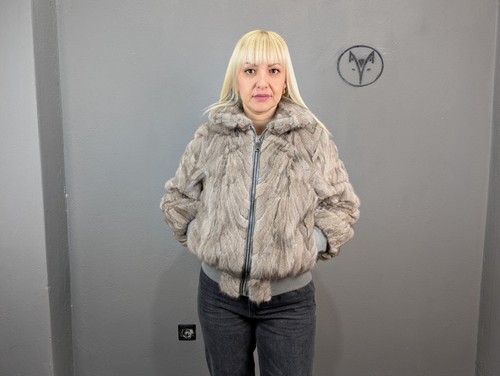 Bomber pelliccia visone con