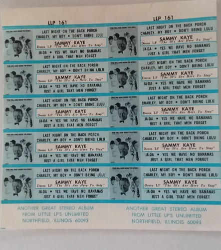Juke box strips - box, kaye