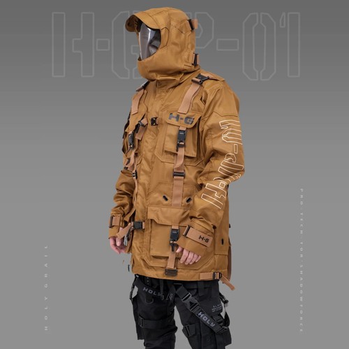 Uomo techwear giallo - techwear,