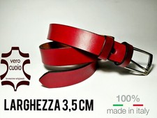 CUOIO CINTURA IN VERO CUOIO GROPPONE DI TORO QUALITÀ OTTIMA. 3,5 CM DI LARGHEZZA
