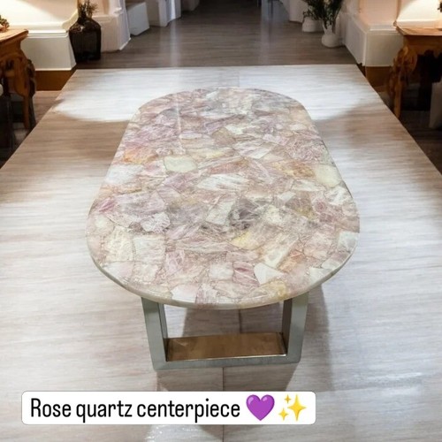 Tavolino quarzo rosa vanity - quarzo,