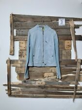 ROBERTO CAVALLI GIUBBINO GIACCA CLASSIC CAPPOTTO JACKET DONNA WOMAN BLU 46 A573F