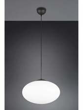 Modern black ball chandelier